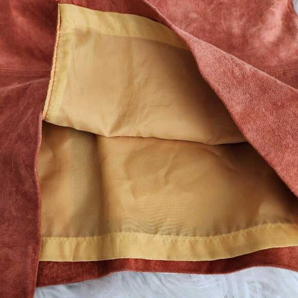 Gretchen Scott Leather Skirt‎ Women Sz Small Washable Suede Straight Pencil - Picture 9 of 15